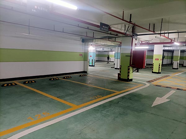 五通桥小区划线